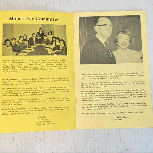 Rare Vintage 1969 University of Illinois Women's Glee Club Mother's Day Concert - Picture 3 of 7